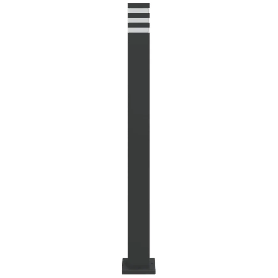 Lampadaire d'extérieur noir 110 cm aluminium - 4