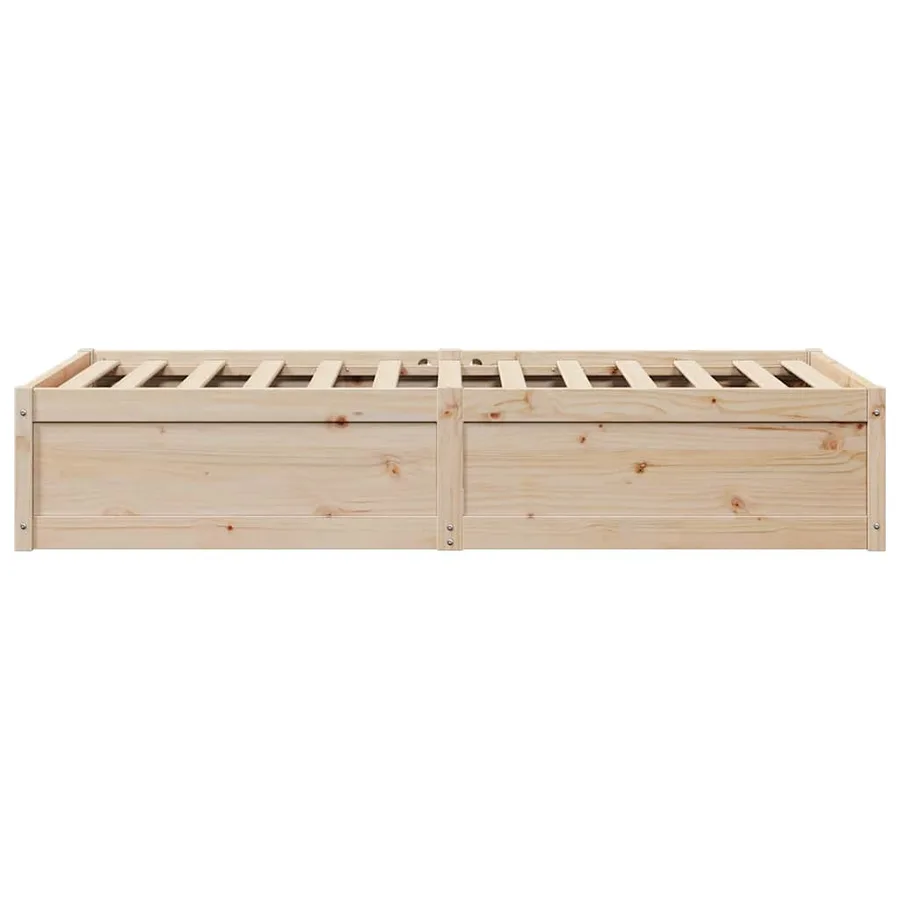 Cadre de lit sans matelas 90x190 cm bois de pin massif - 5