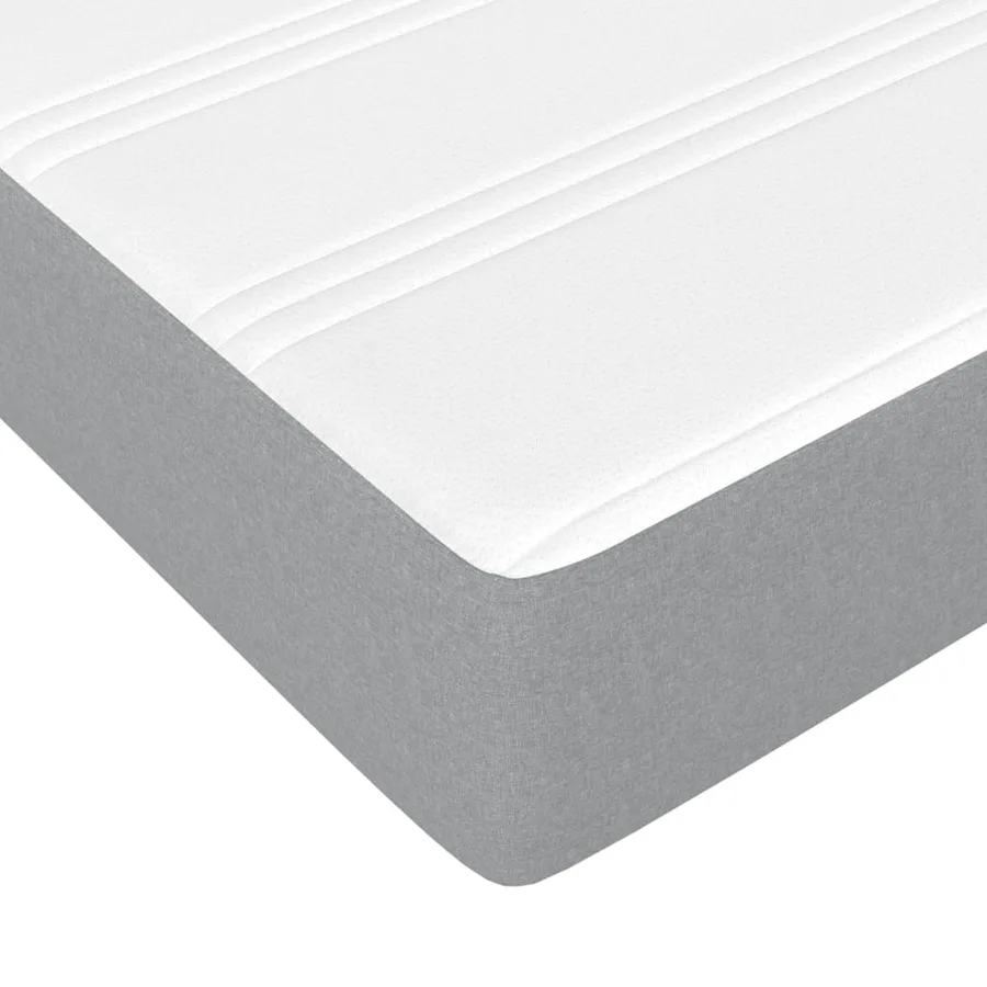 Lit avec matelas blanc 90x200 cm bois massif de pin - 9