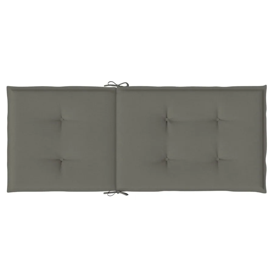 Coussins de chaise à dossier haut lot de 4 gris foncé mélangé - 7