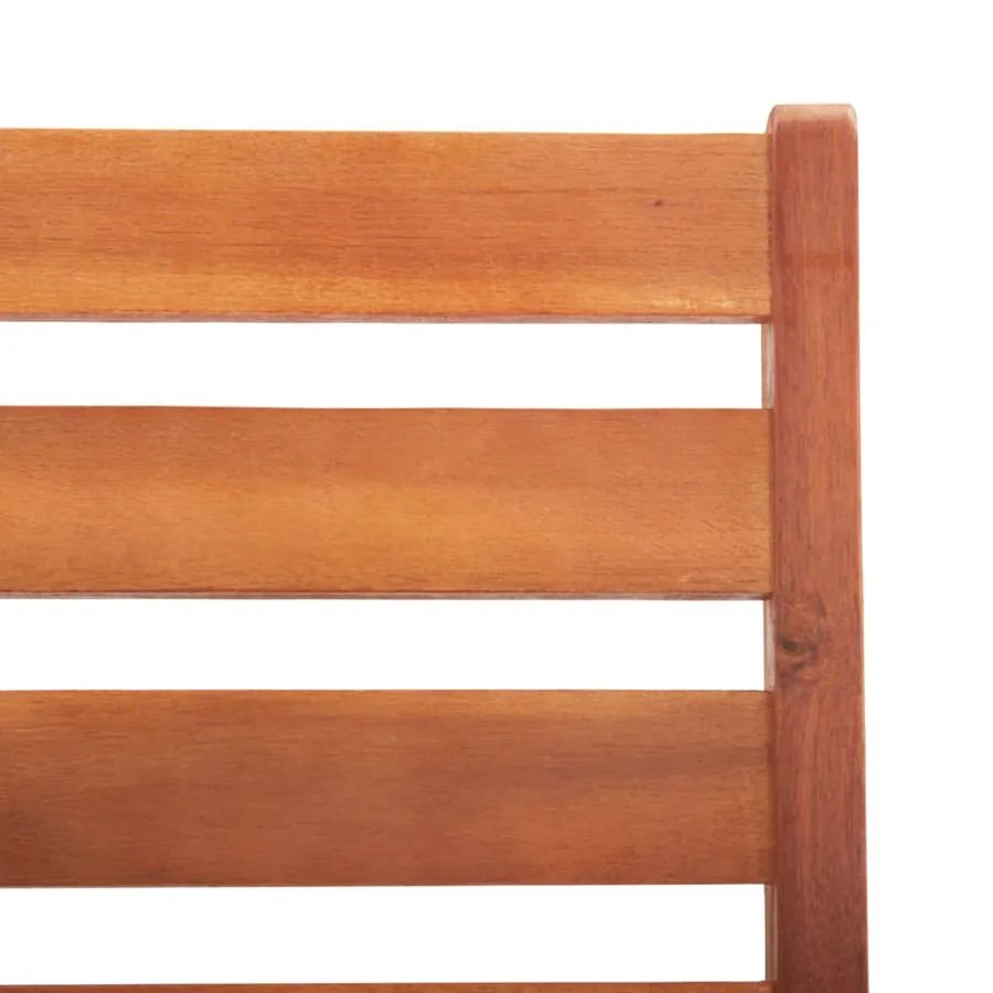 Chaises à manger d'extérieur lot de 3 et coussins Acacia massif - 32