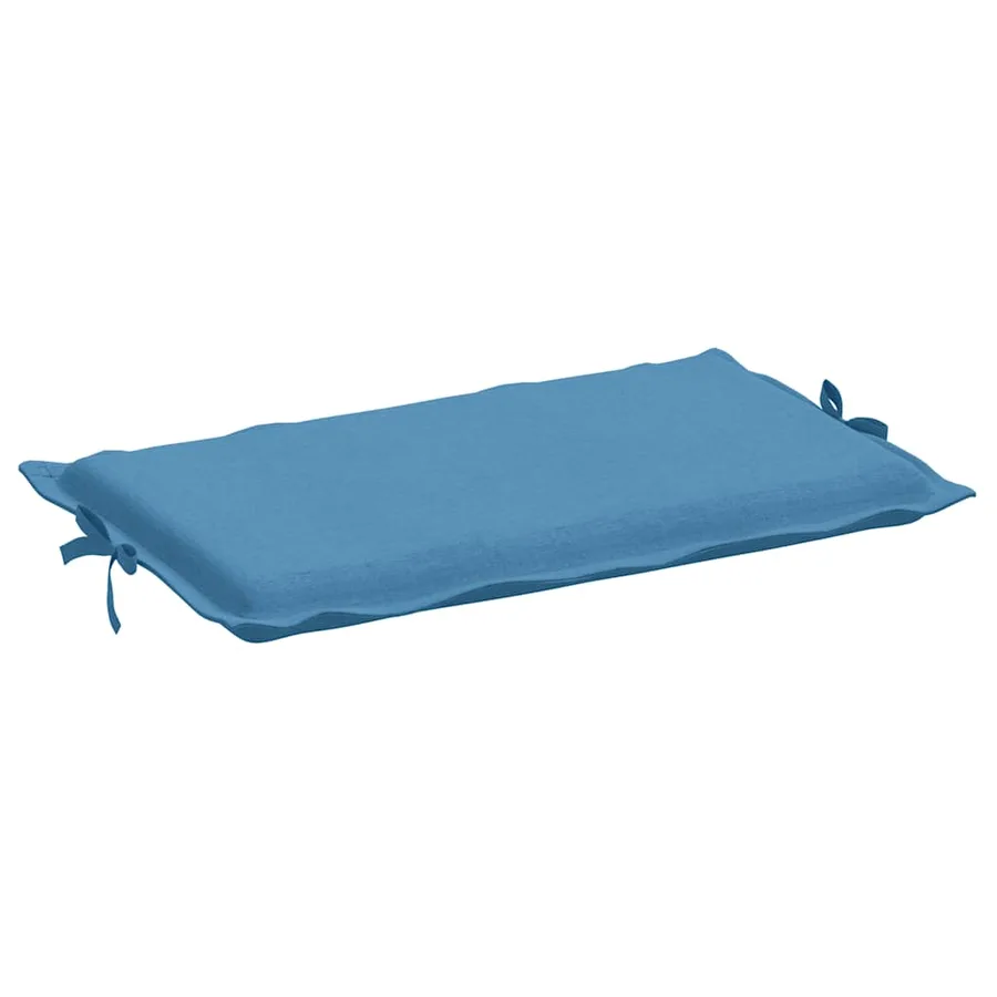 Coussin de chaise longue bleu mélangé 186x58x4 cm tissu - 5