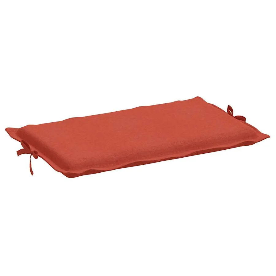 Coussin de chaise longue rouge mélangé 186x58x4 cm tissu - 5