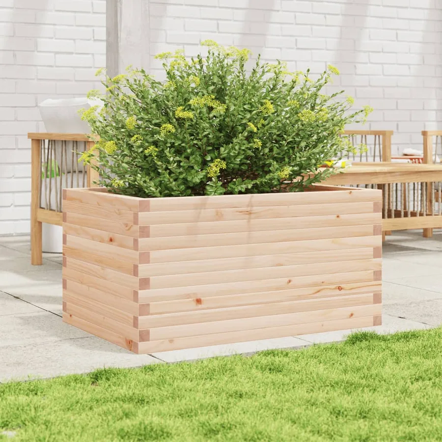 Jardinière 90x60x46 cm bois de pin massif - 3