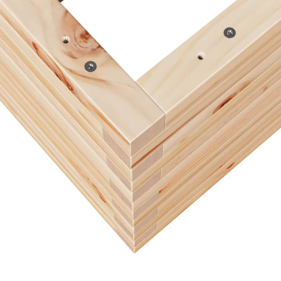 Jardinière 90x60x46 cm bois de pin massif - 8