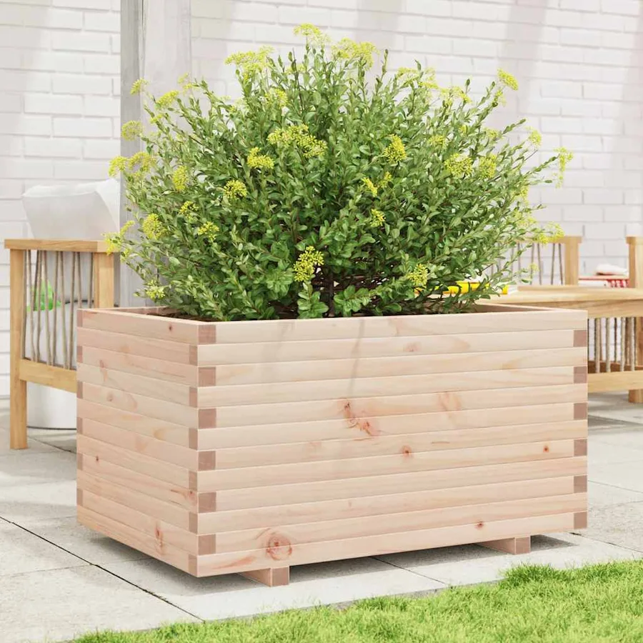 Jardinière 90x60x49,5 cm bois de pin massif - 3