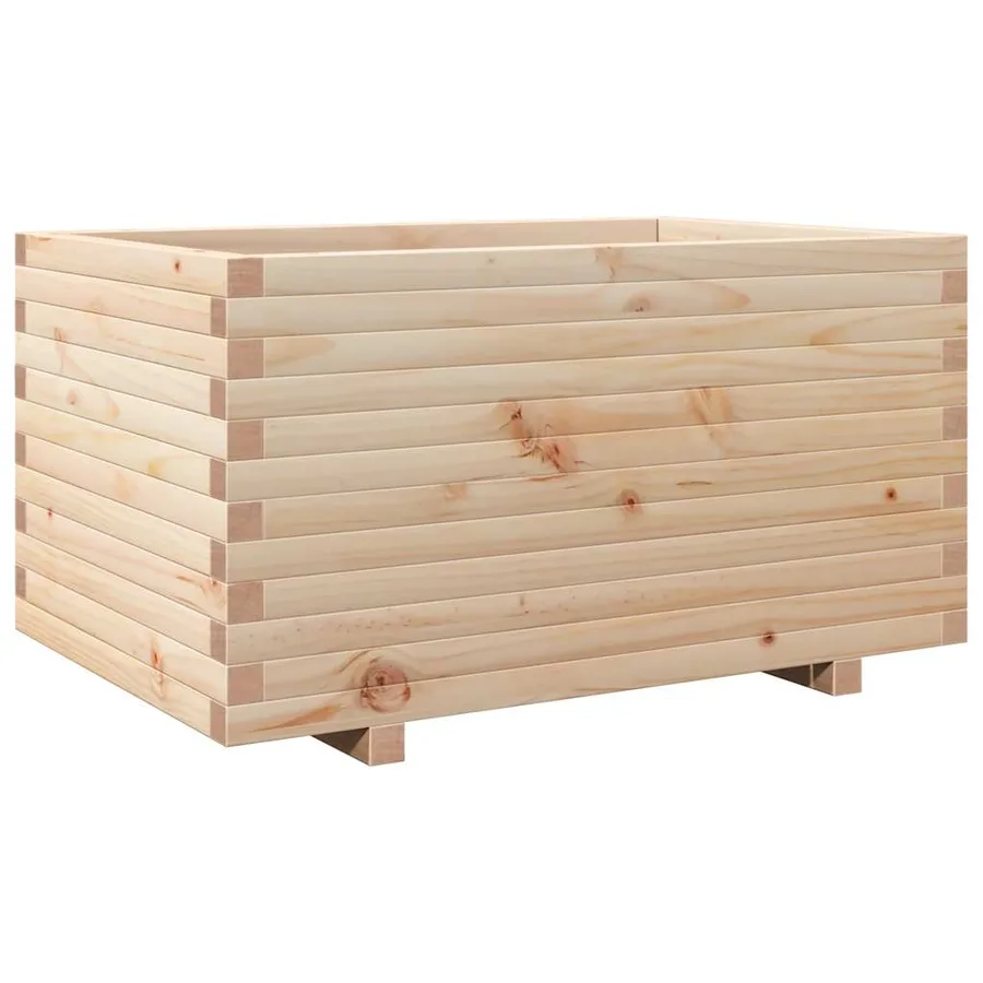 Jardinière 90x60x49,5 cm bois de pin massif - 7