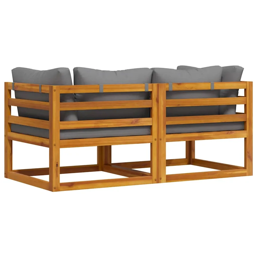 Sectional corner sofas 2 pcs with cushions Dark grey - 8