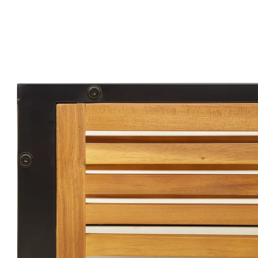 Salon de jardin avec coussins 6 pcs bois d'acacia solide - 11
