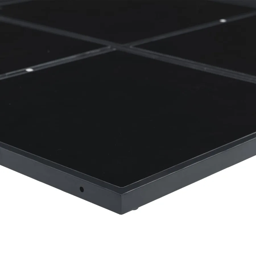 Ensemble à manger de jardin 13 pcs noir textilène - 7