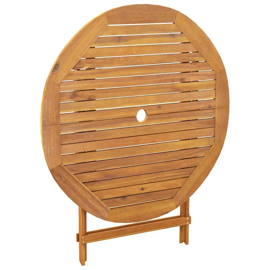 Ensemble à manger de jardin 5pcs noir polypropylène bois massif - 7