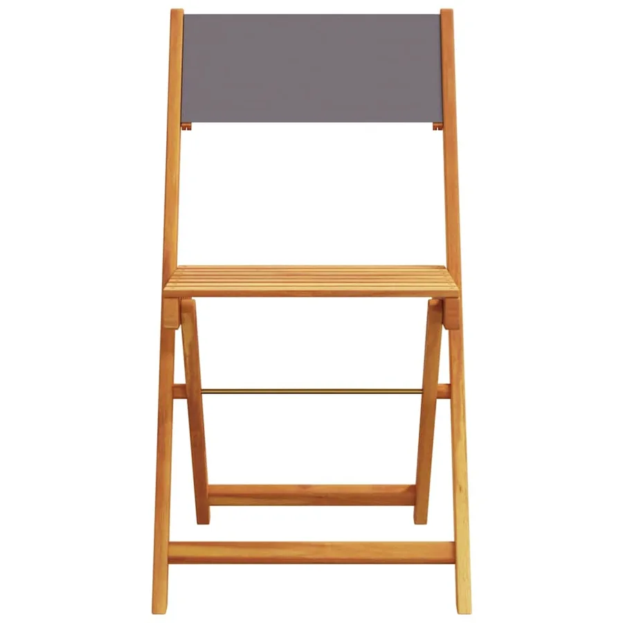 Ensemble de bistro 3 pcs anthracite tissu et bois massif - 6