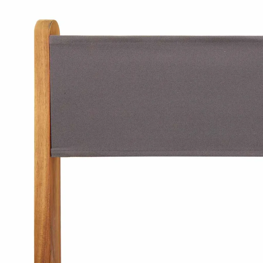 Ensemble de bistro 3 pcs anthracite tissu et bois massif - 9