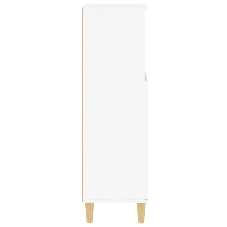 Armoire de salle de bain blanc 30x30x100 cm bois d'ingénierie - 8