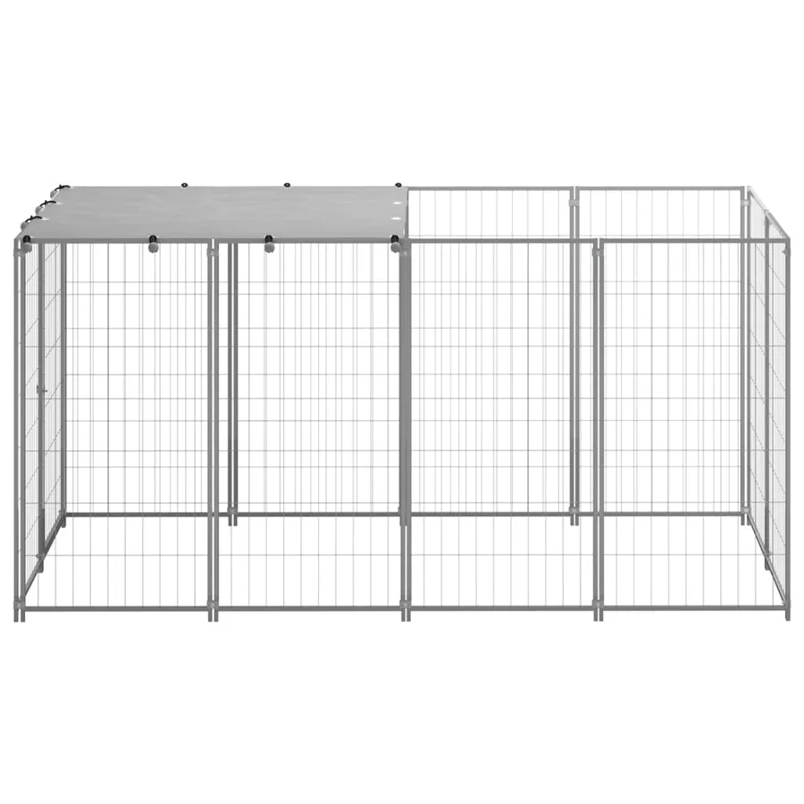 Chenil Argenté 2,42 m² Acier - 2