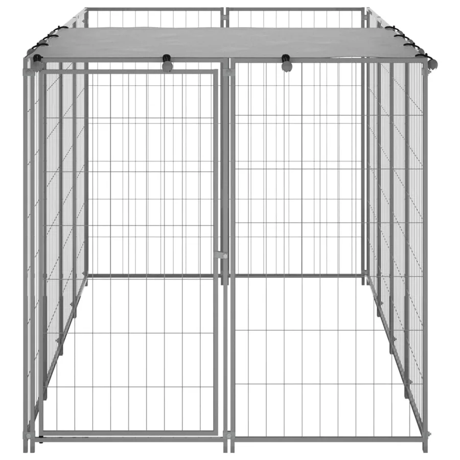 Chenil Argenté 2,42 m² Acier - 3