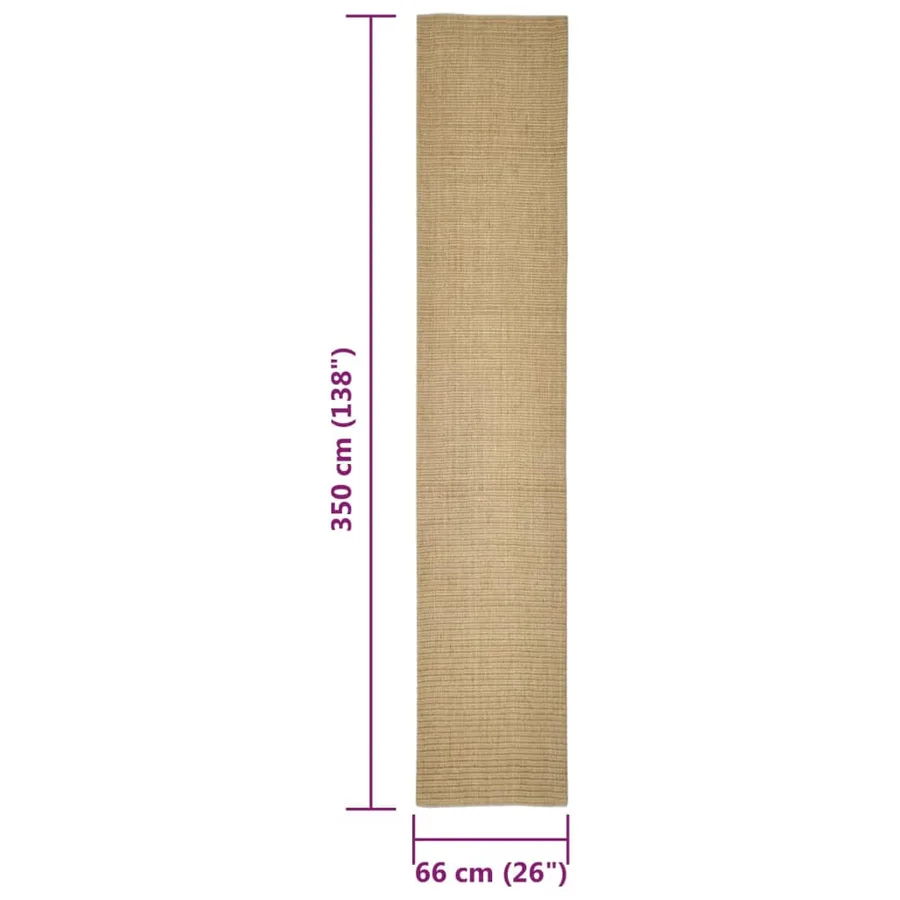 Tapis en sisal pour griffoir 66x350 cm - 6