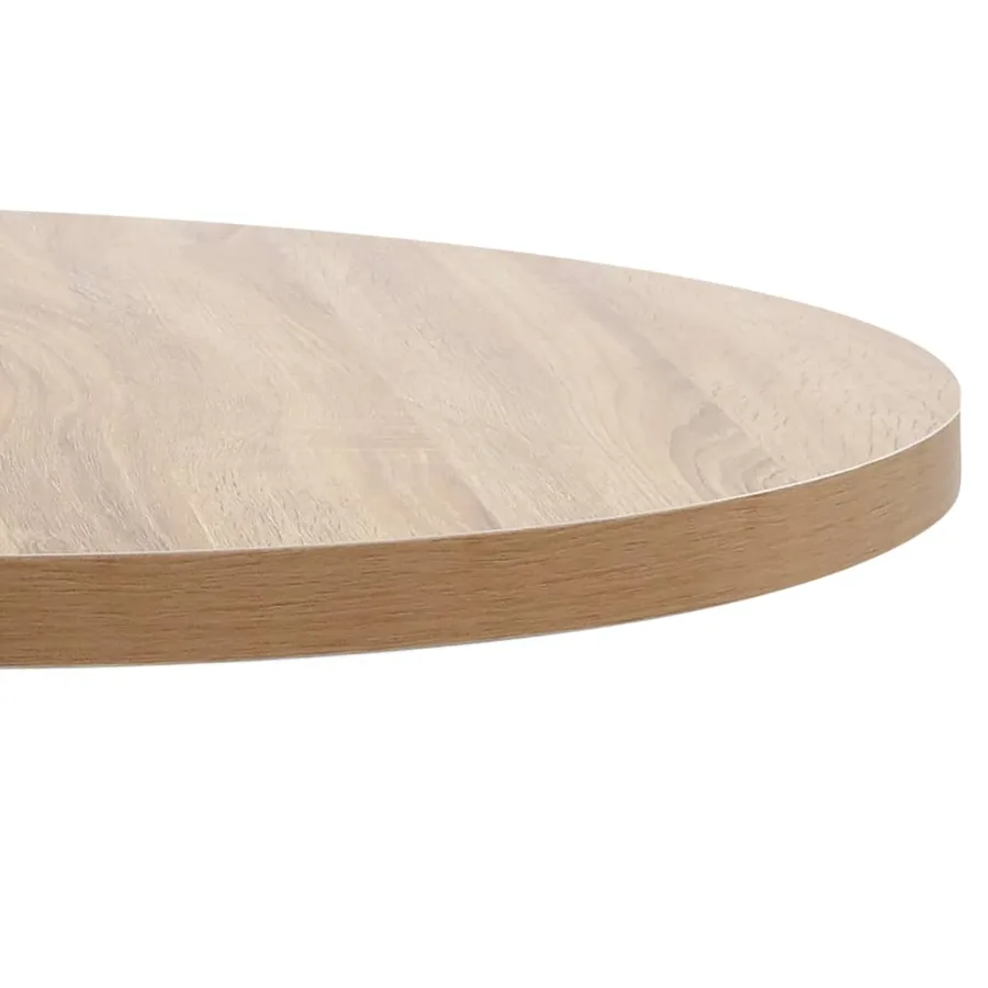 Table de bistro marron clair 80 cm MDF - 4