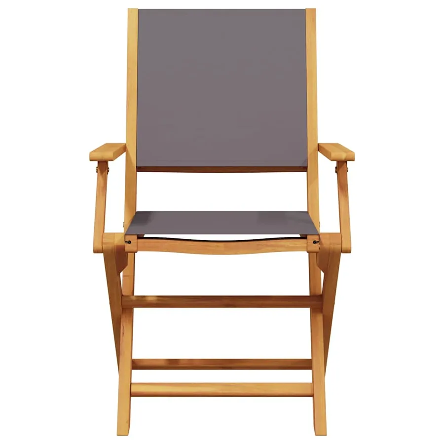 Ensemble de bistro 3 pcs anthracite tissu et bois massif - 6