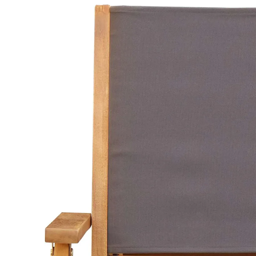 Ensemble de bistro 3 pcs anthracite tissu et bois massif - 9
