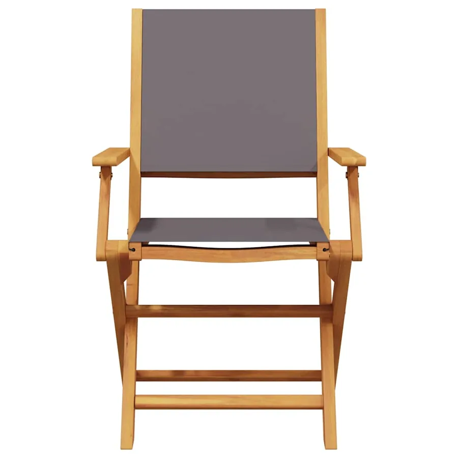 Ensemble de bistro 3 pcs anthracite tissu et bois massif - 6