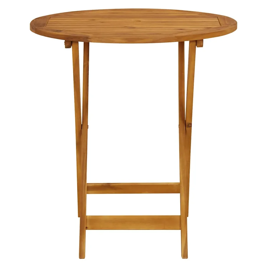 Ensemble de bistro 3 pcs beige polypropylène et bois massif - 6