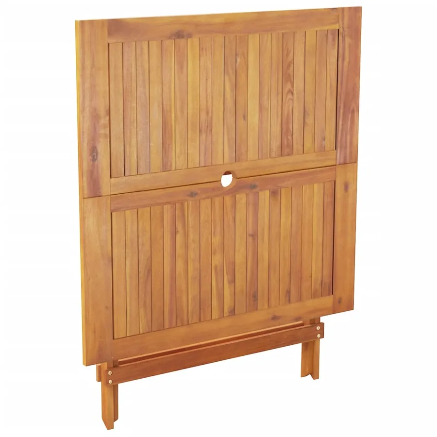 Ensemble à manger de jardin 5 pcs taupe tissu et bois massif - 8