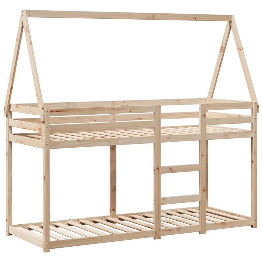 Lit superposé sans matelas 75x190 cm bois de pin massif - 3