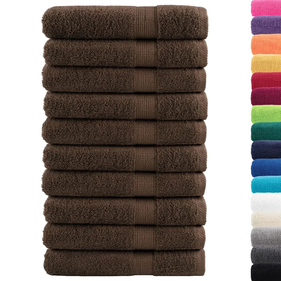 Serviettes de sauna de qualité supérieure SOLUND 10 pcs marron - 2