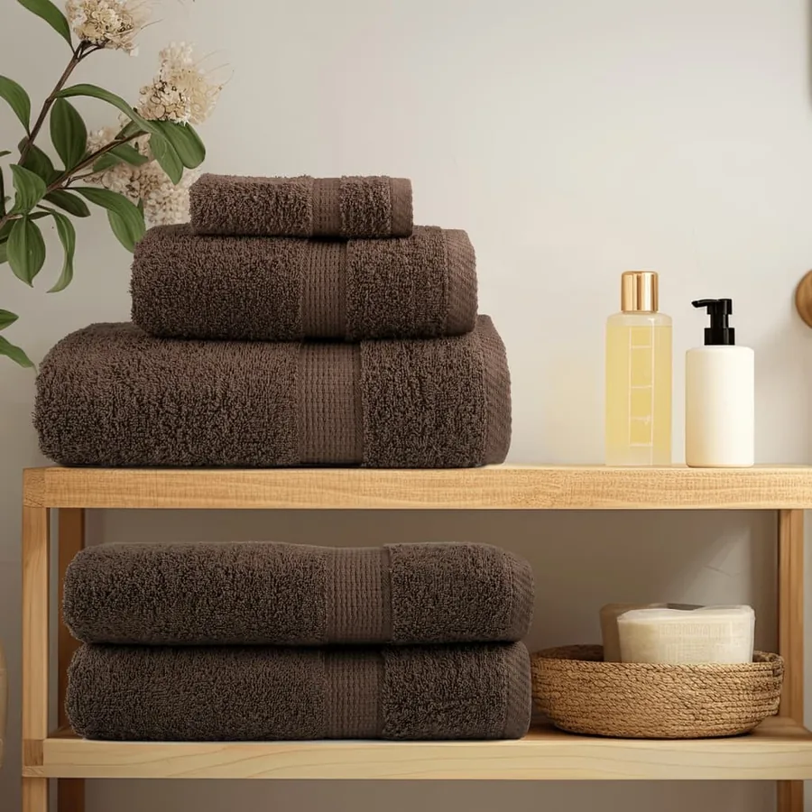 Serviettes de sauna de qualité supérieure SOLUND 10 pcs marron - 3