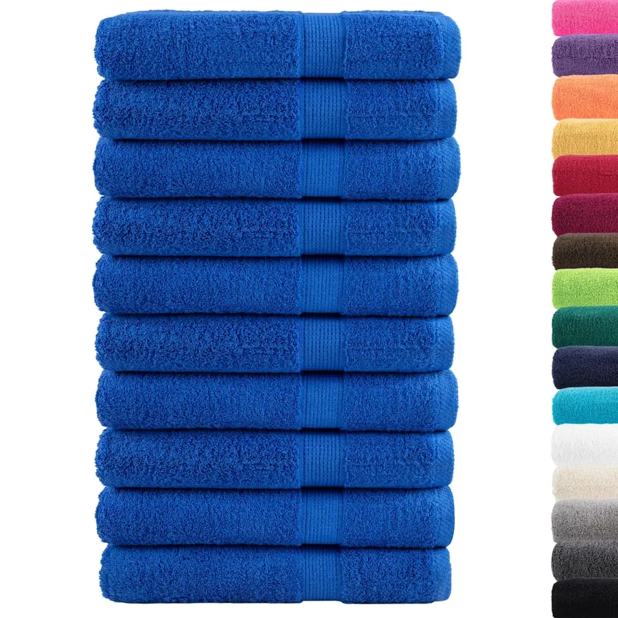Serviettes de sauna de qualité supérieure SOLUND 10 pcs bleu - 2