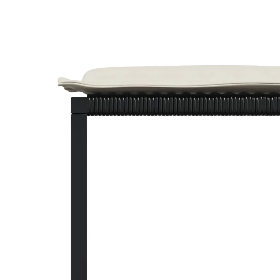 Ensemble à manger de jardin 15 pcs coussins noir résine tressée - 10