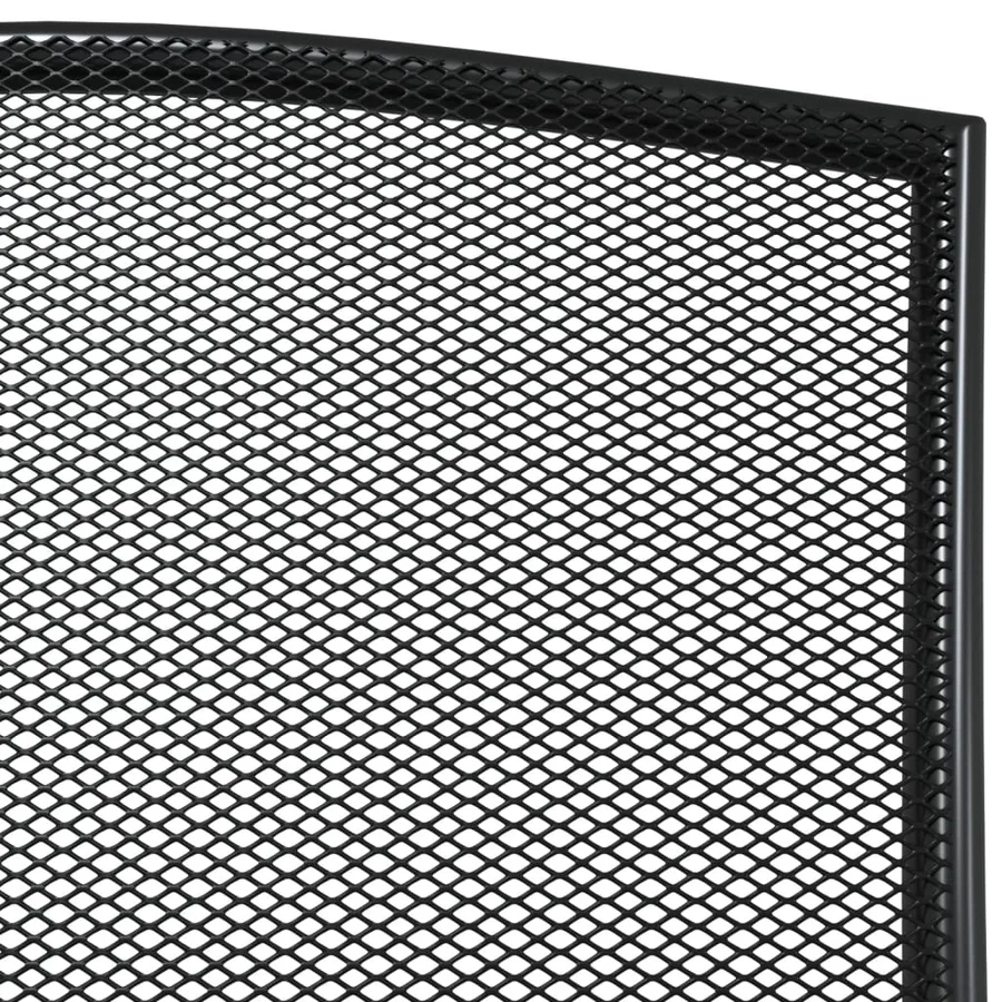 Ensemble à manger de jardin 9 pcs anthracite acier - 6