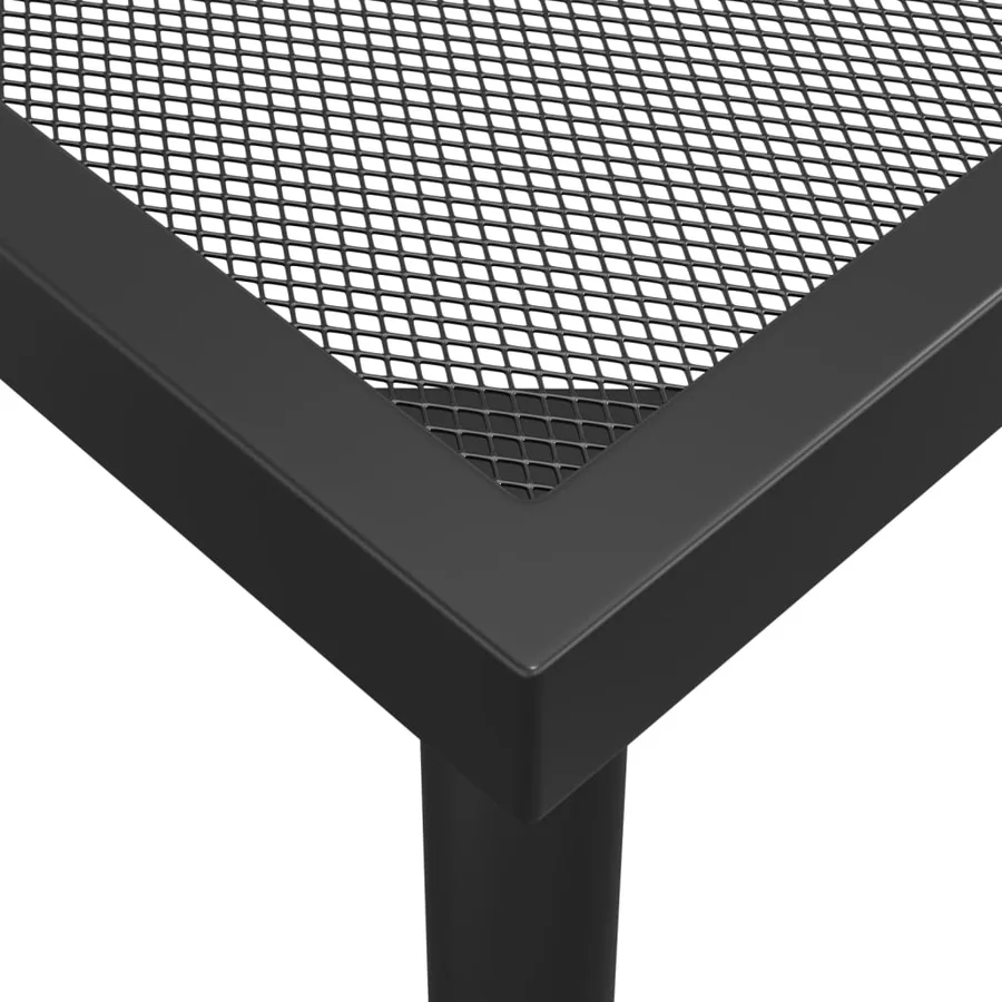 Ensemble à manger de jardin 9 pcs anthracite acier - 8