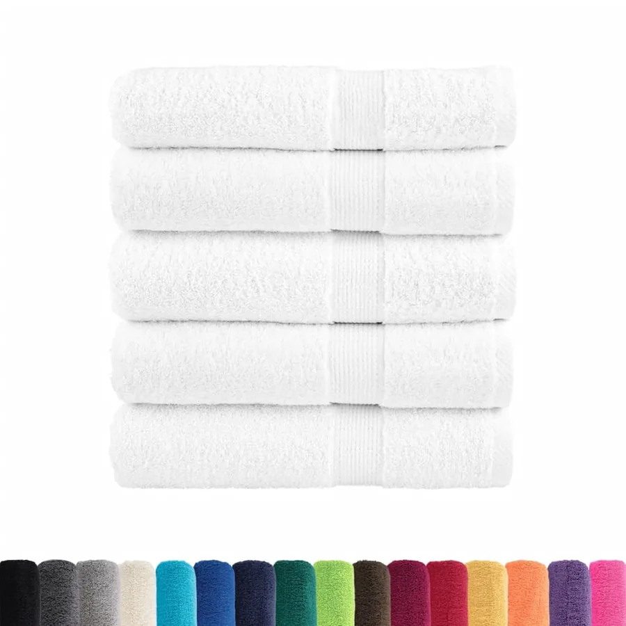 Serviettes de bain de qualité supérieure SOLUND 25 pcs blanc - 2