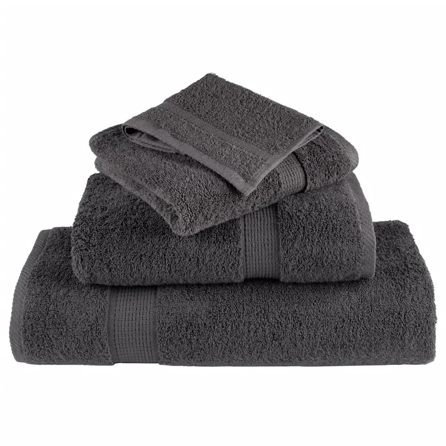 Serviettes de douche de qualité sup. SOLUND 25 pcs anthracite - 4