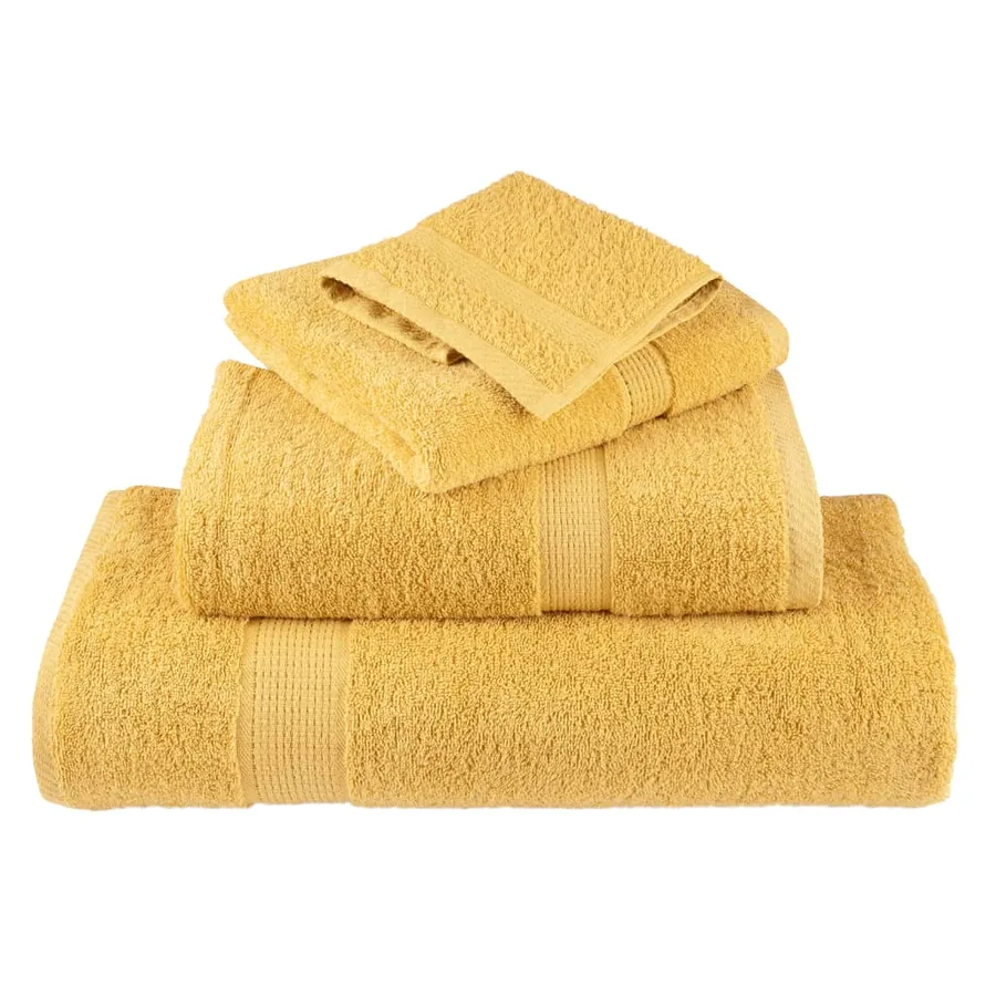 Serviettes de douche de qualité supérieure SOLUND 10 pcs doré - 4