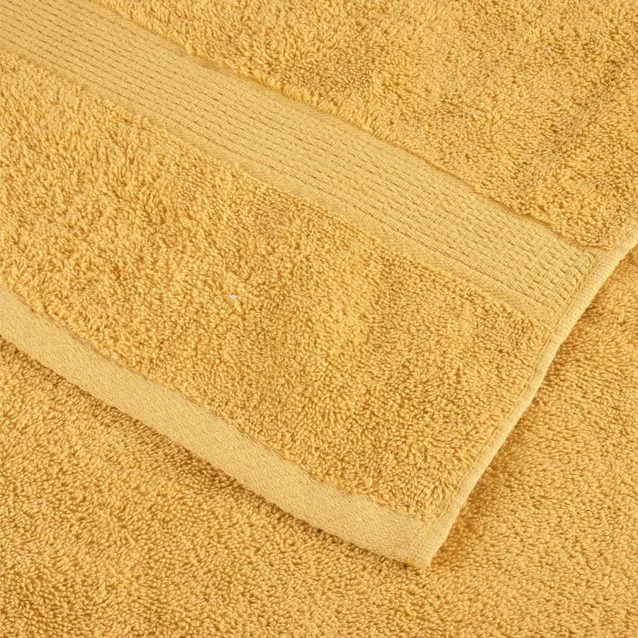 Serviettes de douche de qualité supérieure SOLUND 10 pcs doré - 5
