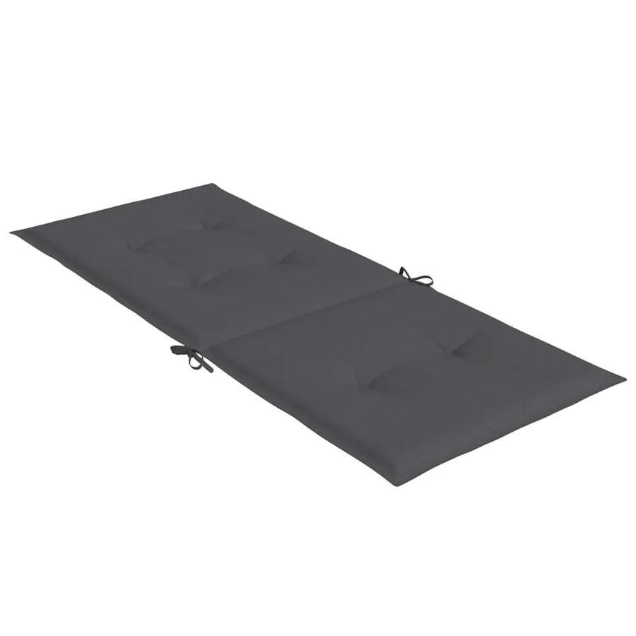 Coussins de chaise à dossier haut lot de 2 anthracite mélangé - 6