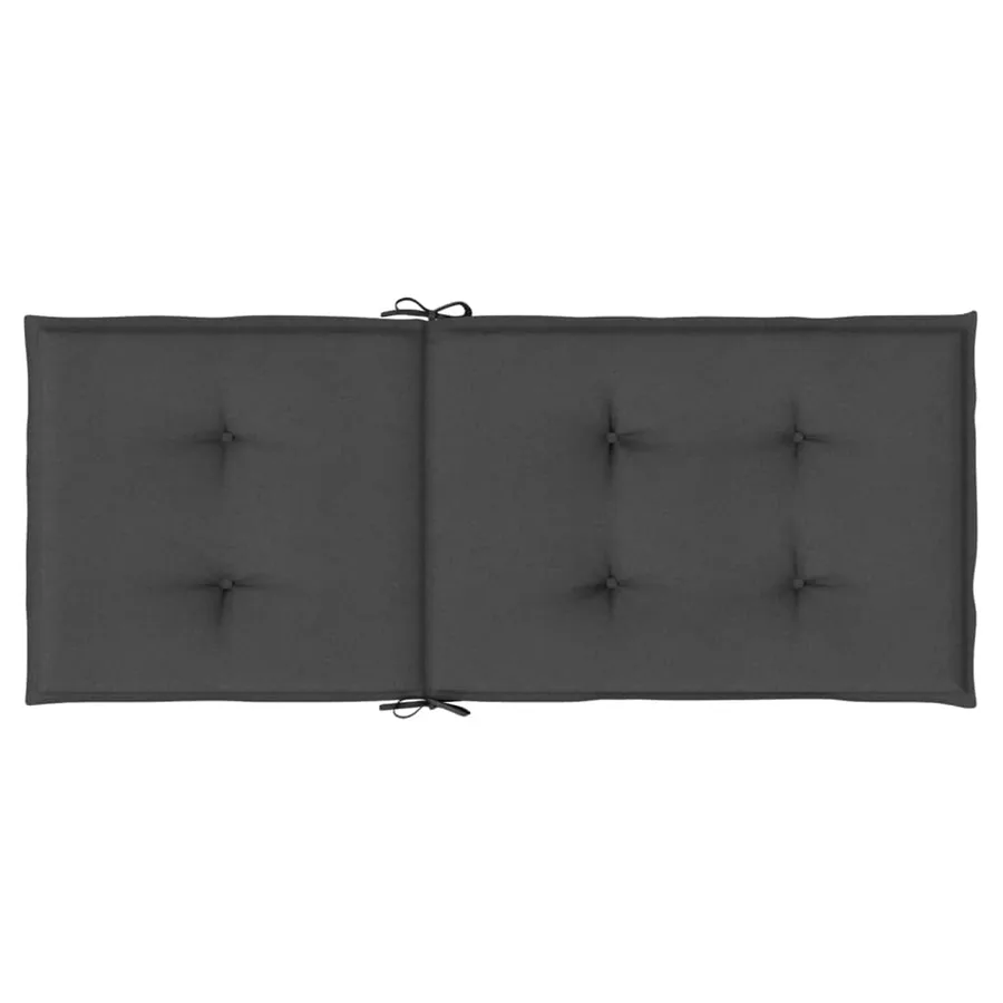 Coussins de chaise à dossier haut lot de 2 anthracite mélangé - 7