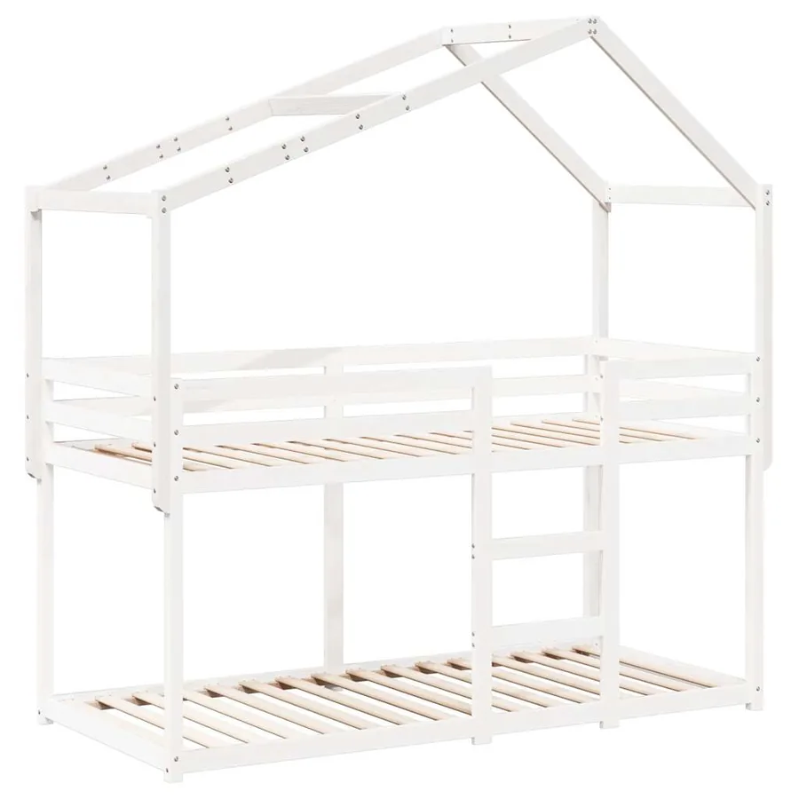 Toit de lit pour enfants 203x80,5x142 cm bois de pin massif - 3