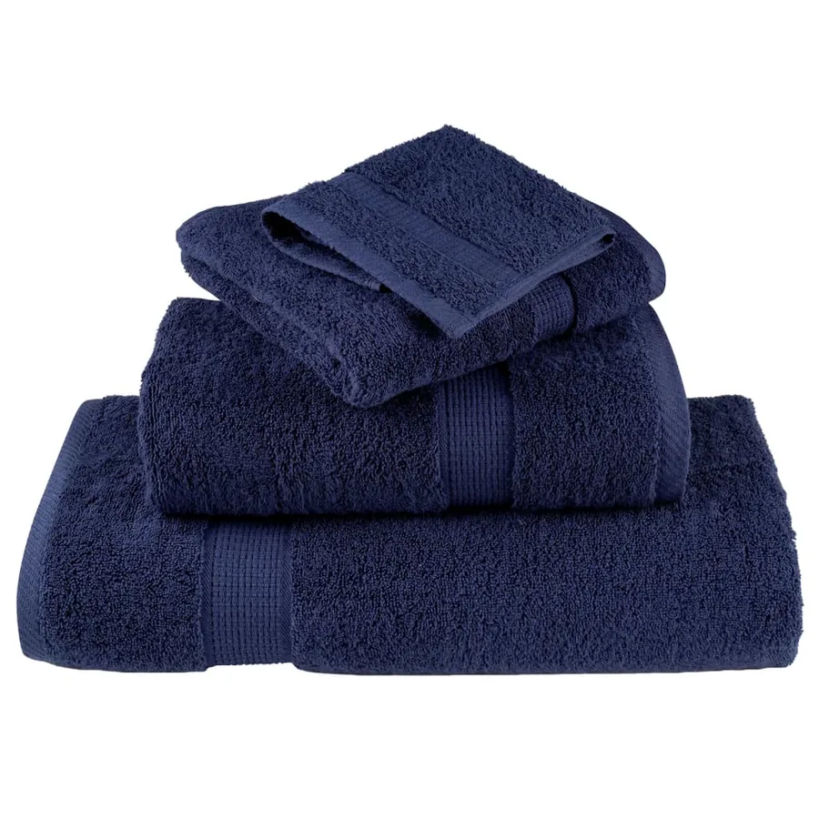 Serviettes de qualité supérieure SOLUND 10 pcs bleu marine - 4