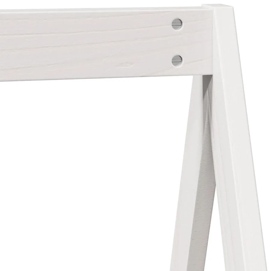 Toit de lit pour enfants blanc 209x85,5x88cm bois de pin massif - 7