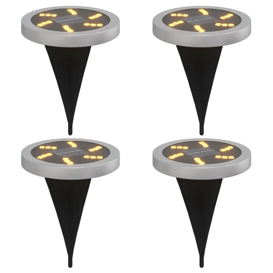 Lampes solaires de sol et piquets de sol extérieur 4 pcs - 2