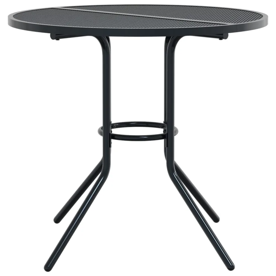 Ensemble de chaises de jardin empilables 3 pcs anthracite - 5