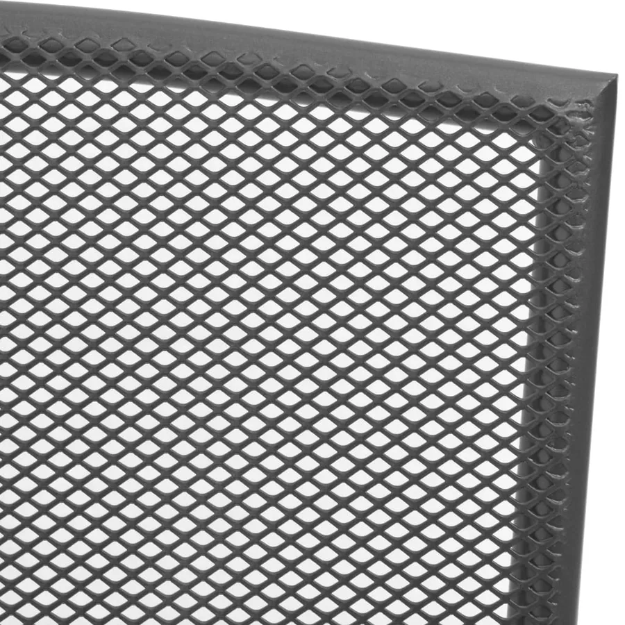 Ensemble de chaises de jardin empilables 3 pcs anthracite - 7