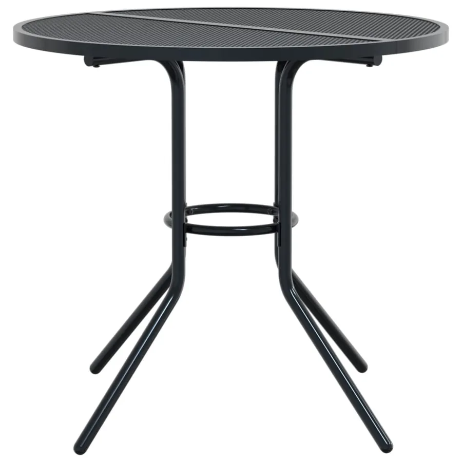 Ensemble de chaises de jardin empilables 3 pcs anthracite - 6