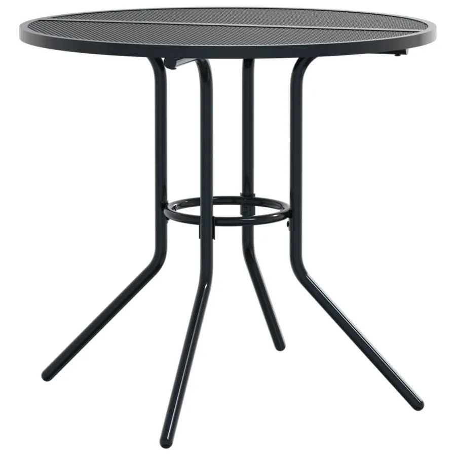 Ensemble de chaises de jardin inclinables 5 pcs anthracite - 3