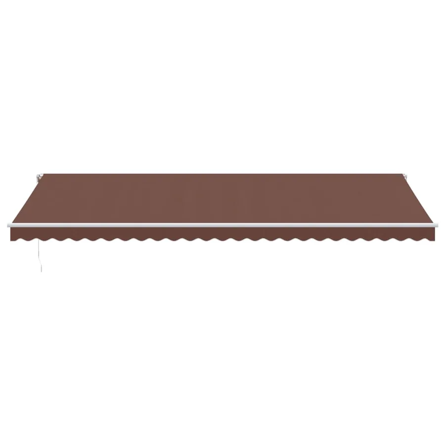 Auvent rétractable automatique avec LED marron 600x350 cm - 4