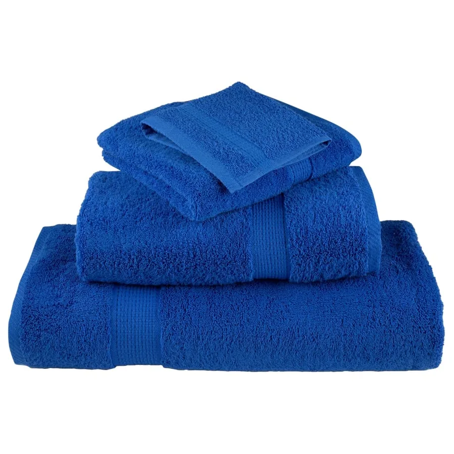 Serviettes de douche de qualité supérieure SOLUND 4 pcs bleu - 4